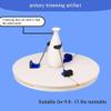 Pottery Machine Turntable Clamp, Pottery Trimming Tools Turntable Clamp for 25-35cm Turntable, No Need to Find The Center Point, for Family, School, Pottery Lovers view 3