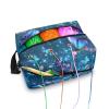 Kathyboom Blue Butterfly Stars Knitting Bag for Yarn Storage, Yarn Storage Knitting Accessories Organizer for Knitting Needles, Crochet Hooks and Other Accessories view 1