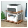 hezhuhe2258 Print Stand Printer Shelf 2 Layer Floor Storage Rack Printer Stand Small Space Shelves Desktop Storage Rack for Office Kitchen Bathroom Printer Table (Size : L55xD30xH48cm) view 1