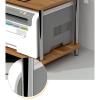 hezhuhe2258 Print Stand Printer Shelf 2 Layer Floor Storage Rack Printer Stand Small Space Shelves Desktop Storage Rack for Office Kitchen Bathroom Printer Table (Size : L55xD30xH48cm) view 4