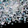 Elecrelive 280pcs Clear Round Acrylic Beads Transparent Plastic Spacer Loose Beads 8-10mm for Beading Bracelets Necklaces Earrings Key Chains Jewelry Crafts Making view 1