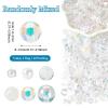 Elecrelive 280pcs Clear Round Acrylic Beads Transparent Plastic Spacer Loose Beads 8-10mm for Beading Bracelets Necklaces Earrings Key Chains Jewelry Crafts Making view 3