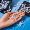 Elecrelive 280pcs Clear Round Acrylic Beads Transparent Plastic Spacer Loose Beads 8-10mm for Beading Bracelets Necklaces Earrings Key Chains Jewelry Crafts Making view 4