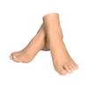 1 Pair Silicone Lifesize Realistic Female Model Feet with Bone Display Accessories, Display Stands for Shoes, Artwork Sketches, Jewelry, Etc. ( Size : Bone ) view 1