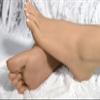 1 Pair Silicone Lifesize Realistic Female Model Feet with Bone Display Accessories, Display Stands for Shoes, Artwork Sketches, Jewelry, Etc. ( Size : Bone ) view 4