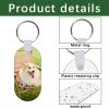 GEKIXUTP 180 Pcs Metal Sublimation Keychain Blanks Bulk,Double Sided Sublimation Blanks Keychain Heat Transfer Keychain Blanks,Sublimation Ornament BlanksOval view 4