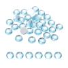 MECCANIXITY Flat Back Round Acrylic Rhinestones,10mm SS45 Lake Blue Flatback Crystal Rhinestones for Crafts Clothes Shoes DIY Decoration Gifts 100Pcs view 1
