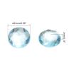 MECCANIXITY Flat Back Round Acrylic Rhinestones,10mm SS45 Lake Blue Flatback Crystal Rhinestones for Crafts Clothes Shoes DIY Decoration Gifts 100Pcs view 2