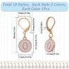 SUNNYCLUE 20PCS 10 STYLES Alloy Numbers Stitch Markers Knitting Marker Charms Leverback Clasp Cute Enamel Pink White Alphabet 0~9 Crochet Charm Bulk for Sewing Weaving Threading Women Diy Craft Supply view 2