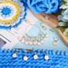 SUNNYCLUE 20PCS 10 STYLES Alloy Numbers Stitch Markers Knitting Marker Charms Leverback Clasp Cute Enamel Pink White Alphabet 0~9 Crochet Charm Bulk for Sewing Weaving Threading Women Diy Craft Supply view 4