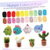 LALAFINA 1set Needle Felting Kit Wool Colors Each Including Felting Needles and Bottle for Crafts and Projects view 3