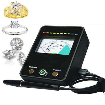 GYQSSD High Accuracy Professional Diamond Moissanite Tester, Gemstone Tester Jewelry Test Selection Tool with Pointer Board and Indicator Light, Automatic Calibration