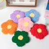 WATINC Flower Punch Needle Coaster Kit - 22Pcs Crafts Punch Needle Coasters Kits for Beginners, Flower Patterns Tufted Rug Pads with Adhesive Felt Yarns Embroidery Hoop Instruction view 4