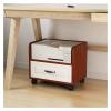 hezhuhe2258 Print Stand Printer Stand for Mini 3D Printer Under Desk Mobile Printer Table with Storage Drawer, Home Office Wood Work Cart with Wheels Printer Table (Size : L43xW40xH46.5cm) view 1