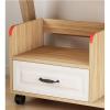hezhuhe2258 Print Stand Printer Stand for Mini 3D Printer Under Desk Mobile Printer Table with Storage Drawer, Home Office Wood Work Cart with Wheels Printer Table (Size : L43xW40xH46.5cm) view 3