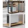 Print Stand 3 Tier White Multifunctional CPU Printer Stand, Home Office Printer Shelf with Storage, Printer CPU Organizer, for Printer, CPU, Scanner, Fax Printer Table ( Size : L50xW33xH75cm ) view 4