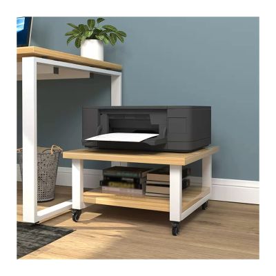 hezhuhe2258 Print Stand Office Under Desk Rolling Printer Stand with Wheels Mobile Printer Stand Printer Table Work Cart for Home Office Printer Table (Size : L40xW40xH28cm)