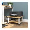 hezhuhe2258 Print Stand Office Under Desk Rolling Printer Stand with Wheels Mobile Printer Stand Printer Table Work Cart for Home Office Printer Table (Size : L40xW40xH28cm) view 1