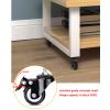 hezhuhe2258 Print Stand Office Under Desk Rolling Printer Stand with Wheels Mobile Printer Stand Printer Table Work Cart for Home Office Printer Table (Size : L40xW40xH28cm) view 3