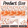 Habbiful 2 Rolls 10 Yard Kidney Cancer Awareness Ribbon Orange Awareness Wired Edge Ribbon for Crafts Wreath Bow Making Faith Hope Craft Burlap Ribbon for Gift Wrapping Home Party Decoration 2.5'' view 2
