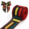 Habbiful Juneteenth Ribbon for Crafts Wreath Bows Wrapping Black History Month, 1865 Freedom Day Ribbon for Juneteenth Kwanzaa Party Home Decoration, 2.5 Inch x 10 Yards view 1