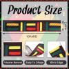 Habbiful Juneteenth Ribbon for Crafts Wreath Bows Wrapping Black History Month, 1865 Freedom Day Ribbon for Juneteenth Kwanzaa Party Home Decoration, 2.5 Inch x 10 Yards view 2