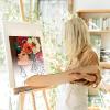 Ctosree 12 Pcs Pre Drawn Canvas for Painting Adults Sip and Paint Party Kit Pre Printed Canvas Bulk for Date Night Bridal Shower Graduation and Art Party Favors(Flower Lady,8 x 10 Inch) view 3