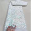 5 Yards African Lace Fabric French Net Sequins Fabric for Sewing Embroidered Lace Tulle Nigerian Lace Fabric view 1
