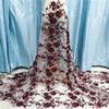 5 Yards African Lace Fabric French Net Sequins Fabric for Sewing Embroidered Lace Tulle Nigerian Lace Fabric view 4