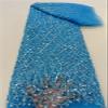 African Sequins Beaded Groom Lace Fabric French Tulle Lace Fabric Embroidery Nigerian Lace Fabrics view 1