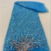 African Sequins Beaded Groom Lace Fabric French Tulle Lace Fabric Embroidery Nigerian Lace Fabrics view 4