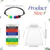 Ferreve 150 Pcs Plan of Salvation Bracelet Kit Includes Gospel Bead Bracelets Prayer Pocket Cards Gospel Tracts Organza Bags for Christian Religious Church Souvenir Faith Gifts view 2