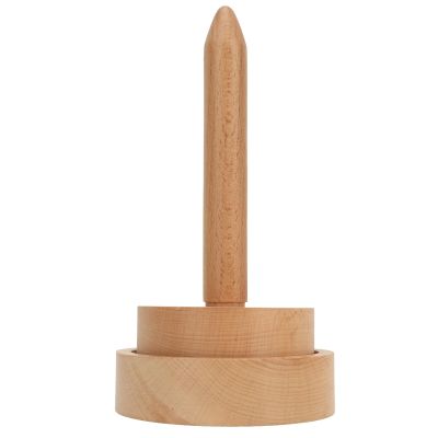 Wood Yarn Holder with Twirling Mechanism, Wooden Thread Holder Wooden Yarn Spinner Wood Yarn Storage Holder Yarn Balls Holder for Knitting