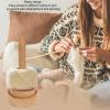 Wood Yarn Holder with Twirling Mechanism, Wooden Thread Holder Wooden Yarn Spinner Wood Yarn Storage Holder Yarn Balls Holder for Knitting view 3