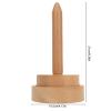 Wood Yarn Holder with Twirling Mechanism, Wooden Thread Holder Wooden Yarn Spinner Wood Yarn Storage Holder Yarn Balls Holder for Knitting view 4