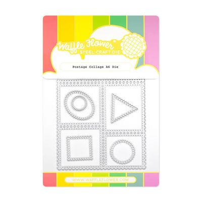 Waffle Flower Postage Collage A6 Die