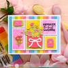 Waffle Flower Postage Collage A6 Die view 3