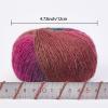 NICEEC 3 Skeins Rainbow Soft Yarn 100% Wool Gradient Multi Color Yarn for Crocheting Knit Total Length 180m2(196yds2,50g2)-20# view 3