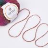NICEEC 3 Skeins Rainbow Soft Yarn 100% Wool Gradient Multi Color Yarn for Crocheting Knit Total Length 180m2(196yds2,50g2)-20# view 4