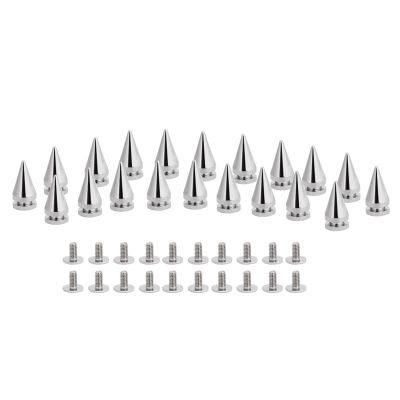 20 Pieces Metal Punk Rivet Leather Rivets Conical Rivet Decorative Studs Conical Screw for Belts Bags Clothes 10 X 20mm