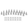 20 Pieces Metal Punk Rivet Leather Rivets Conical Rivet Decorative Studs Conical Screw for Belts Bags Clothes 10 X 20mm view 1