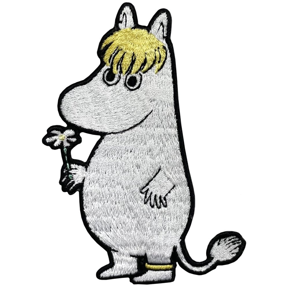 PAWPRINT FAMILY Snorkmaiden Sew on Patch | Official Gifts from Tove Jansson's Stories in Moominvalley, White