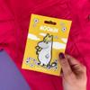 PAWPRINT FAMILY Snorkmaiden Sew on Patch | Official Gifts from Tove Jansson's Stories in Moominvalley, White view 3