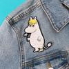 PAWPRINT FAMILY Snorkmaiden Sew on Patch | Official Gifts from Tove Jansson's Stories in Moominvalley, White view 4