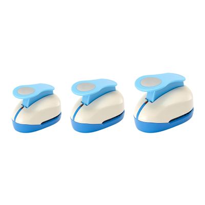 3pcs Circle Punch 3/8+5/8+1 inch Circular Cutter Tool Circle Hole Punch Handmade Paper Craft Lever Punches for Paper Crafts DIY Handmade Crafting Scrapbooking,Cardstock,Greeting Cards
