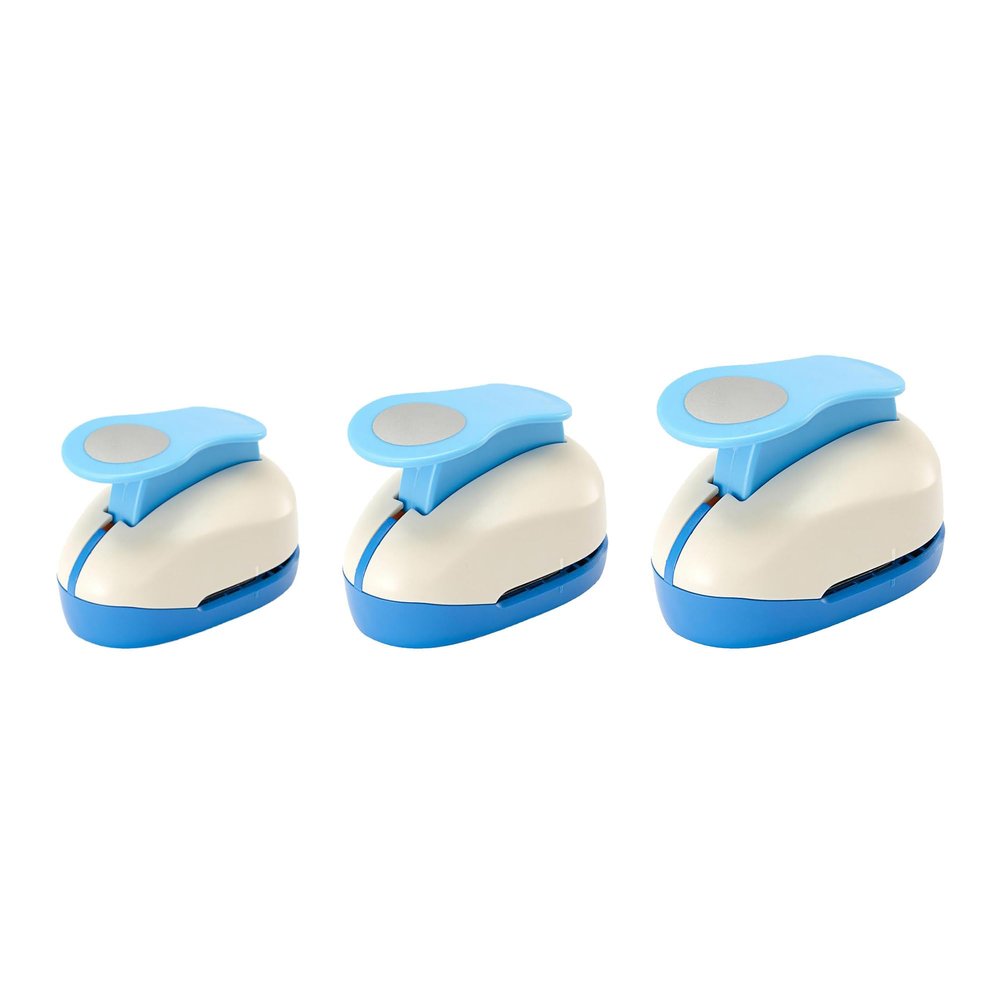 3pcs Circle Punch 3/8+5/8+1 inch Circular Cutter Tool Circle Hole Punch Handmade Paper Craft Lever Punches for Paper Crafts DIY Handmade Crafting Scrapbooking,Cardstock,Greeting Cards