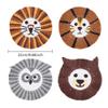BEUNITONE Macrame Animal Coaster DIY Handmade Kit for Adults Beginners Cute Lion Tiger Dog Owl Coaster Macrame Kit 4 Pcs Handmade Drink Coasters DIY Bear Coaster Set Beginners Crochet Kit for Gifts view 4