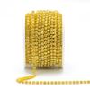 10Y/Roll SS6 SS8 SS12 SS16 Sewing Glass Rhinestone Trim with Claw Cup Chain for Wedding Dress Critrine SS16 10Yards view 1