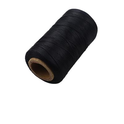 260M Leather Sewing Thread Flat Waxed Sewing Line Hand Stitching Thread Waxed Cord for Leather Craft 0.8mm (Color : Black, Size : 260M-0.8mm)