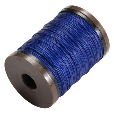 0.4mm Round Waxed Thread Strong Polyester Cord Wax Coated Strings for Leather Craft Sewing Braided Bracelets DIY Accessories (Color : 33 Royal Blue)